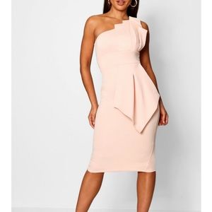 2FOR$22 - BOOHOO blush/pink midi dress